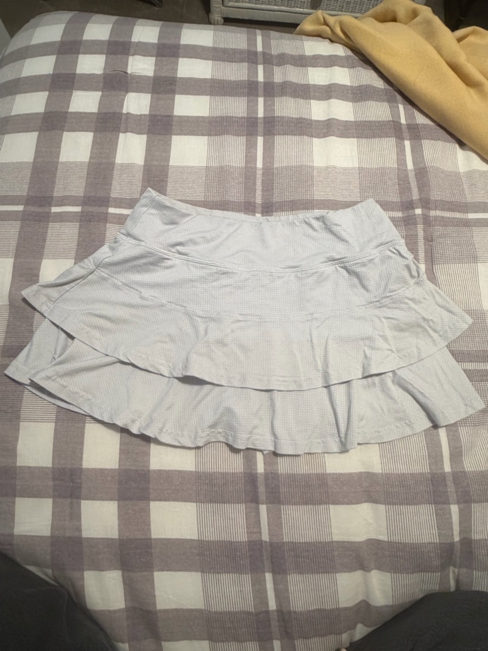 Lija white Tiered Ruffle Women's Skirt
